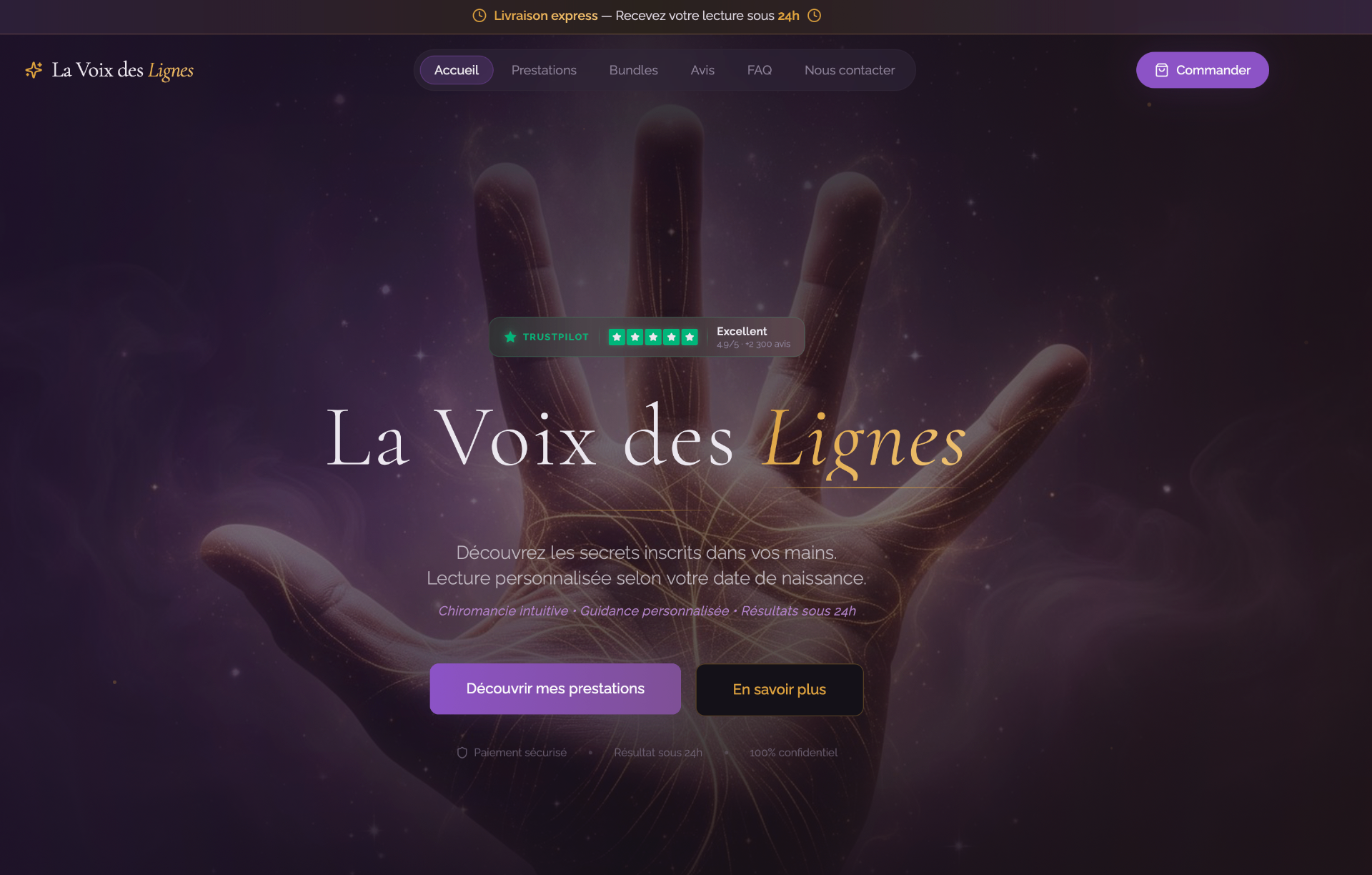 Aperçu du site La Voix des Lignes